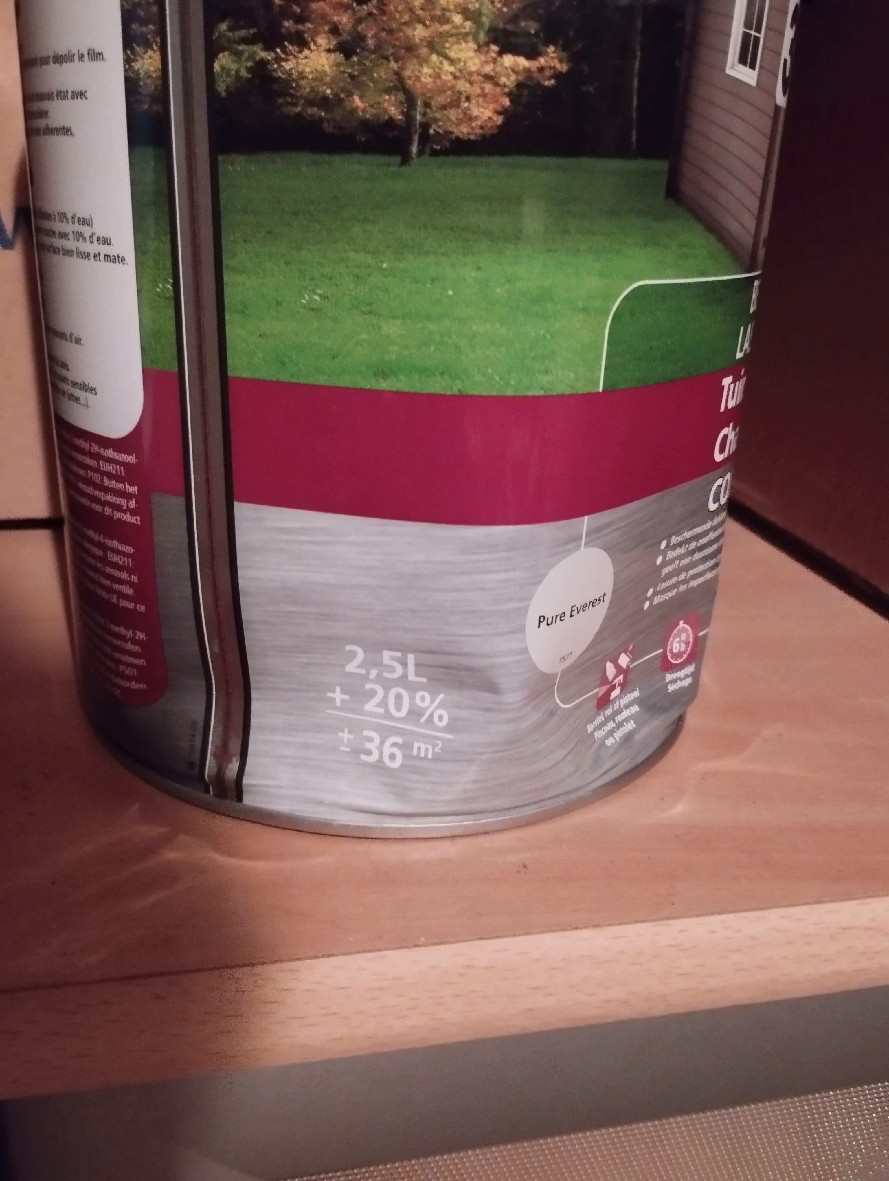 Lasure Chalets V33 Satin ébène 2,5 L