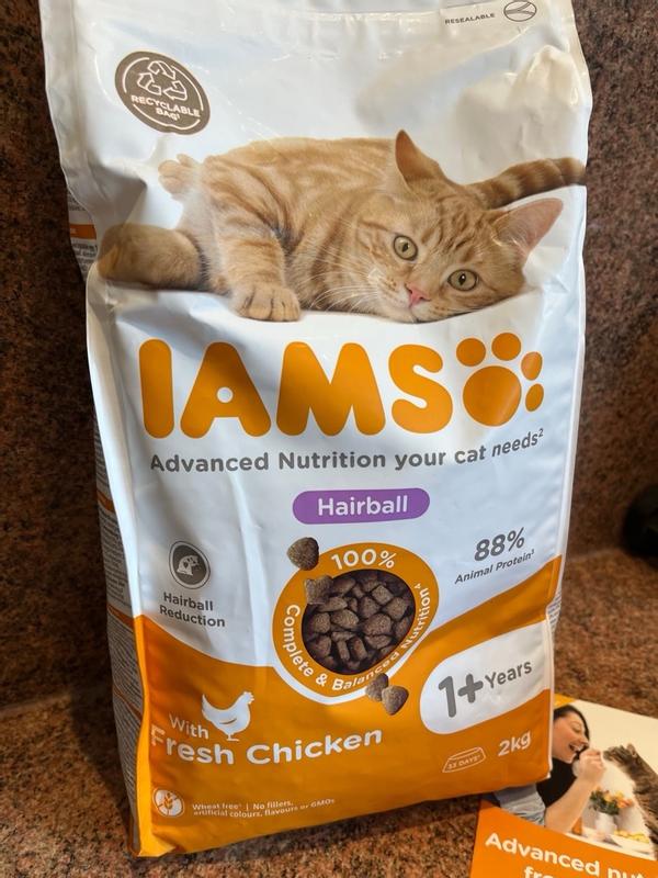Hairball Orange Bag Cat Food Hairball Reduction Iams Cat Treats