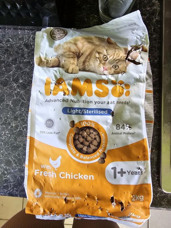 Iams light cat food 10kg sale