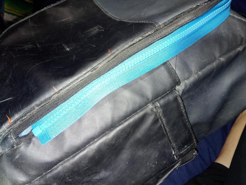 Figure out how to put on the new zipper