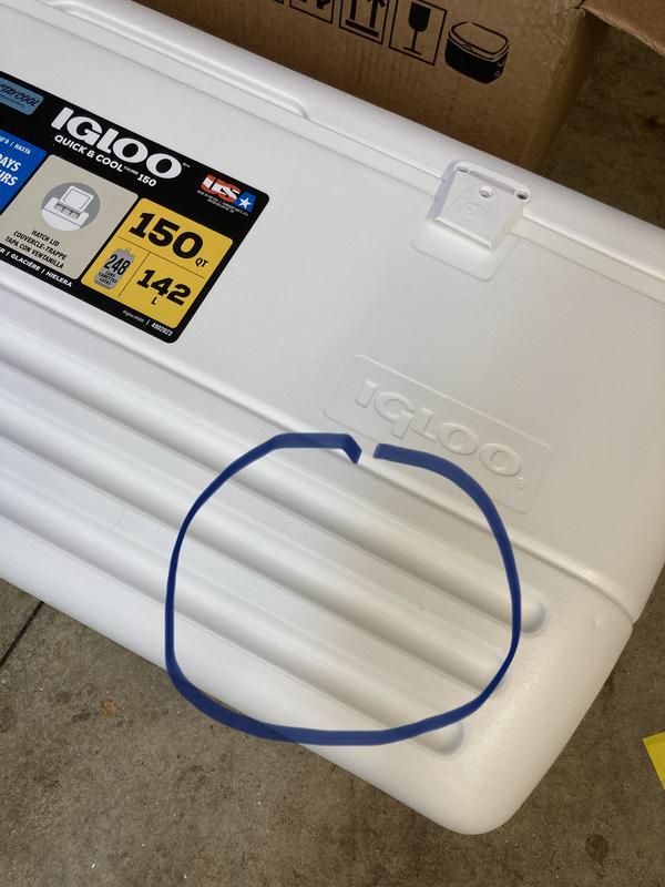 Igloo Coolers | Quick and Cool 150 Qt Cooler-White