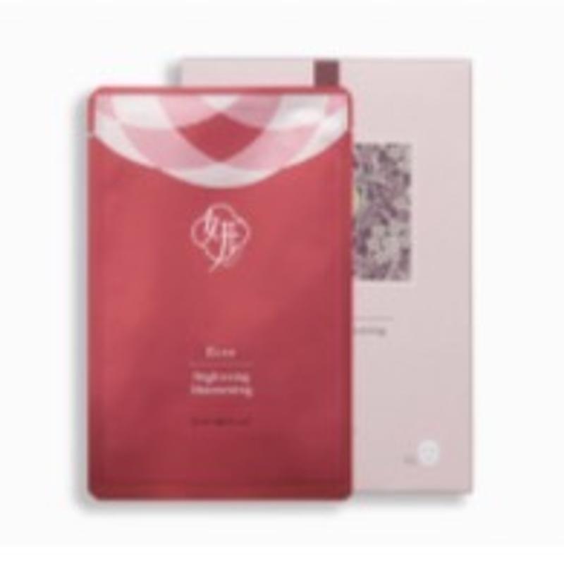 Sakura Rose Brightening Mask – Sheet Mask by DERMOVIA