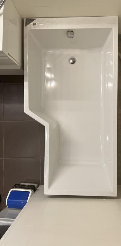 Baignoire bain douche JACOB DELAFON Neo compacte, 170 x 90, version gauche