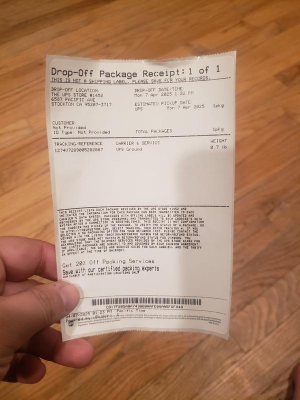 User uploaded product image