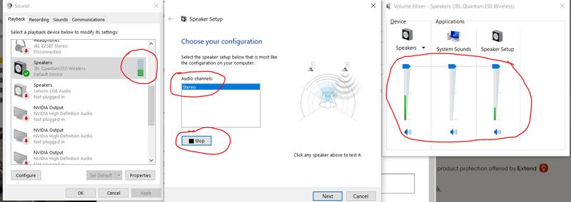 Without Quantum driver installed - there is sound output (as it can be observed in the mixer)