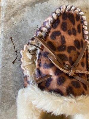 Slippers leopard femme hot sale