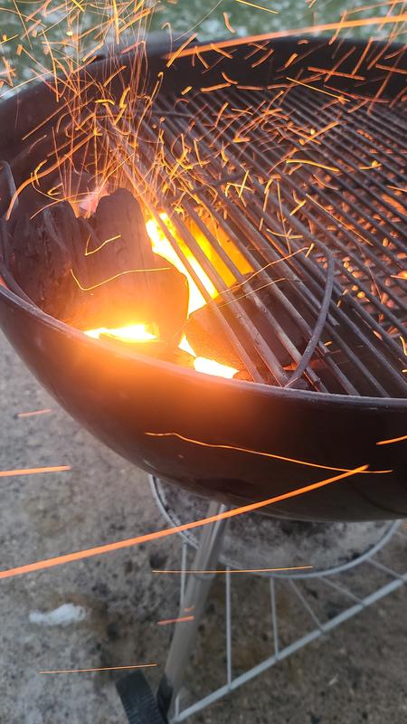 Firing up the Weber Kettle!