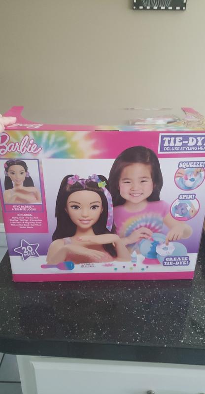 Barbie Deluxe Blonde Tie Dye Styling Head