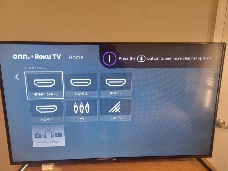 onn. 43” Class 4K UHD (2160P) LED Roku Smart TV HDR (100012584