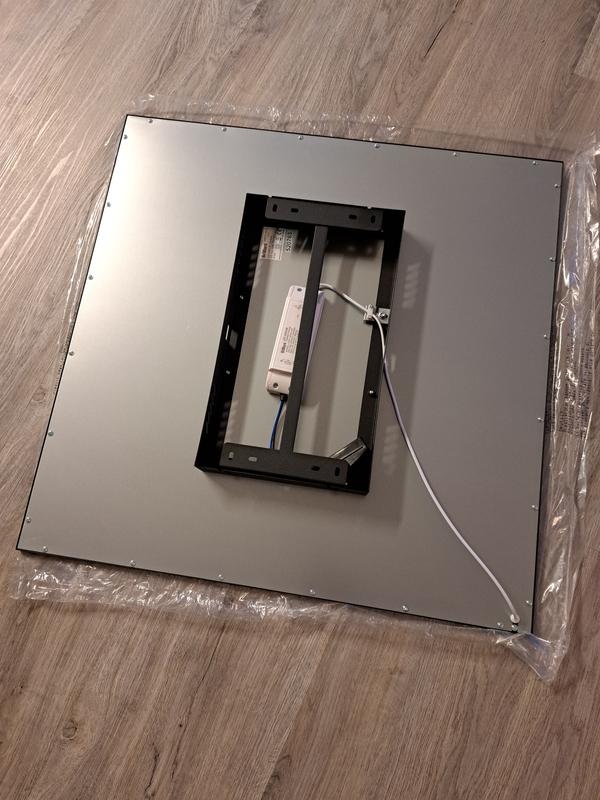 Brilliant LED-Deckenaufbau-Paneel Buffi bei 40 cm kaufen x Eckig Schwarz OBI 40 cm
