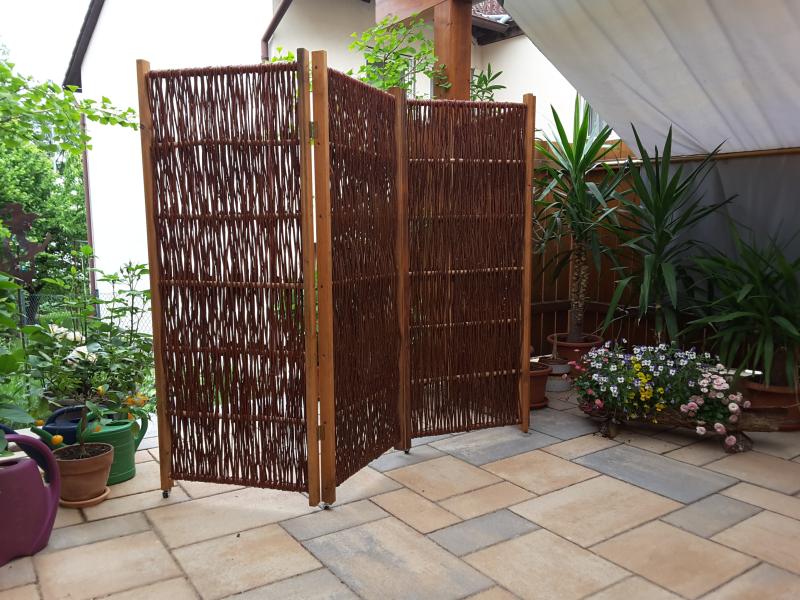 Sicht Larmschutzwande Fur Den Garten Garten Terrasse Paravent Weide Sichtschutz Weidenparavent Windfang Holzrahmen Klappbar Stabil Patronlarinensesindeyiz Org