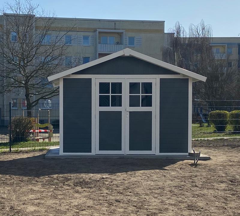 Grosfillex Gartenhaus Metall Gerätehaus Fahrrad