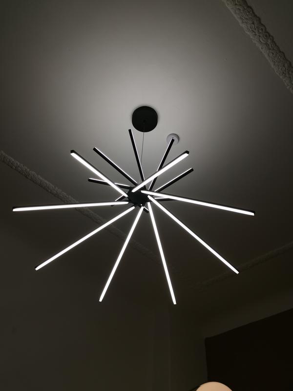 Shanghai Design Schwarz LED-Deckenleuchte Luce