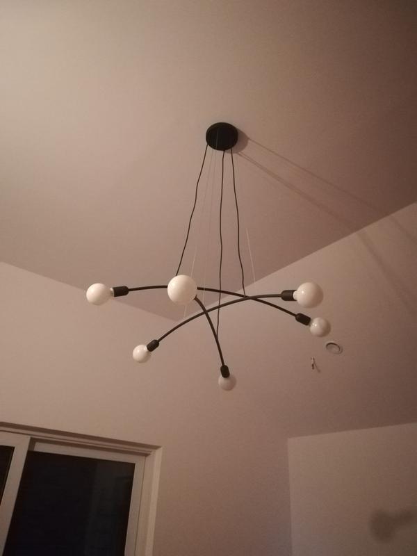 TK Lighting Lampa wisząca HELIX BLACK czarna 6xE27 kupuj w OBI