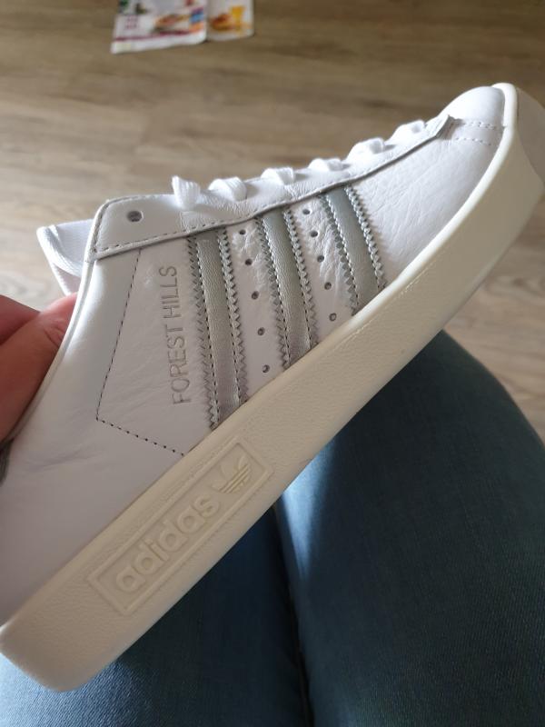 adidas forest hills white silver