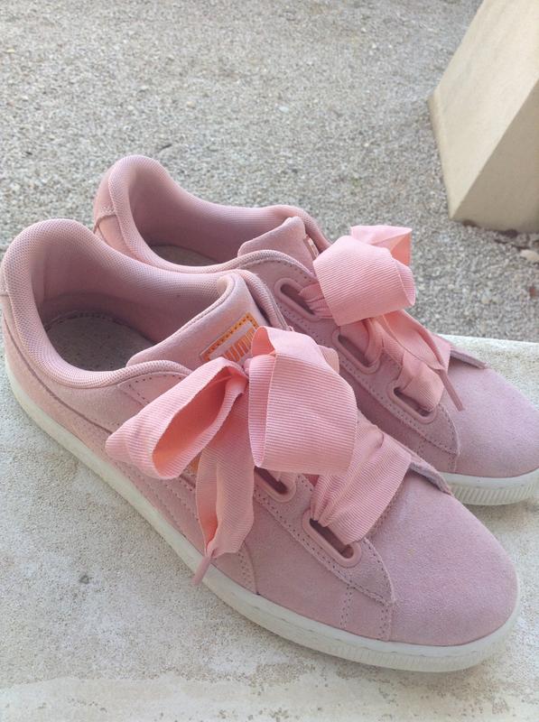 puma heart basket coral puma heart basket coral