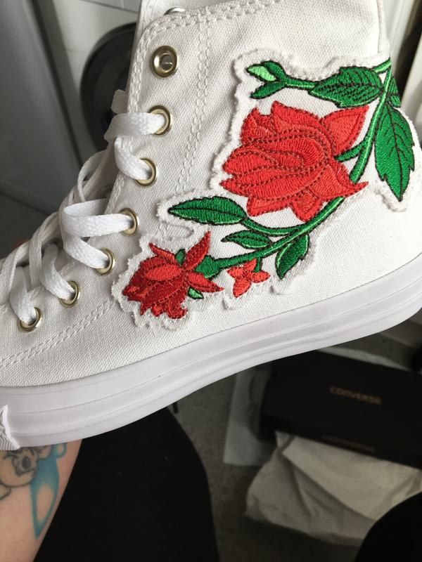 converse all star hi white red rose exclusive