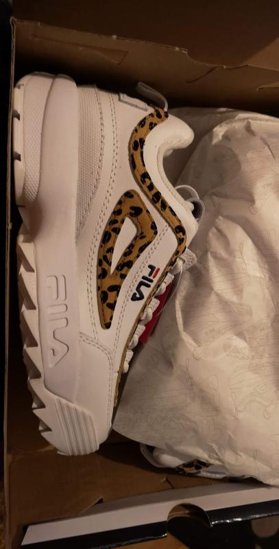 leopard print fila trainers