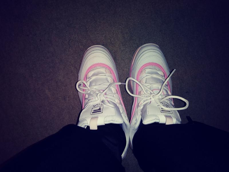 fila ray pink trainers