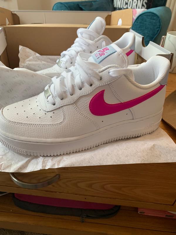 air force 1 white fire pink