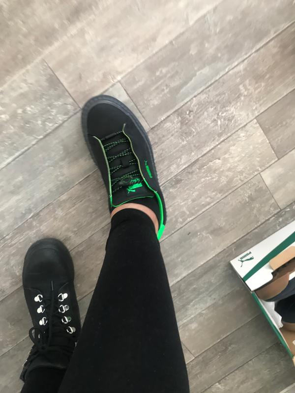 Puma Fenty Cleated Creepers Surf Black Green Hers Trainers