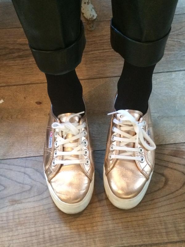 superga platform rose gold