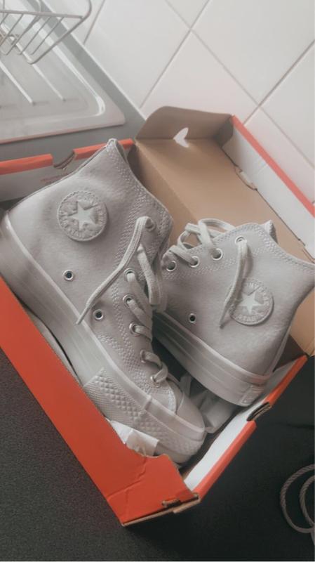 ash grey converse high tops