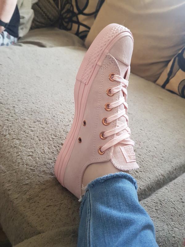 vapour pink rose gold converse