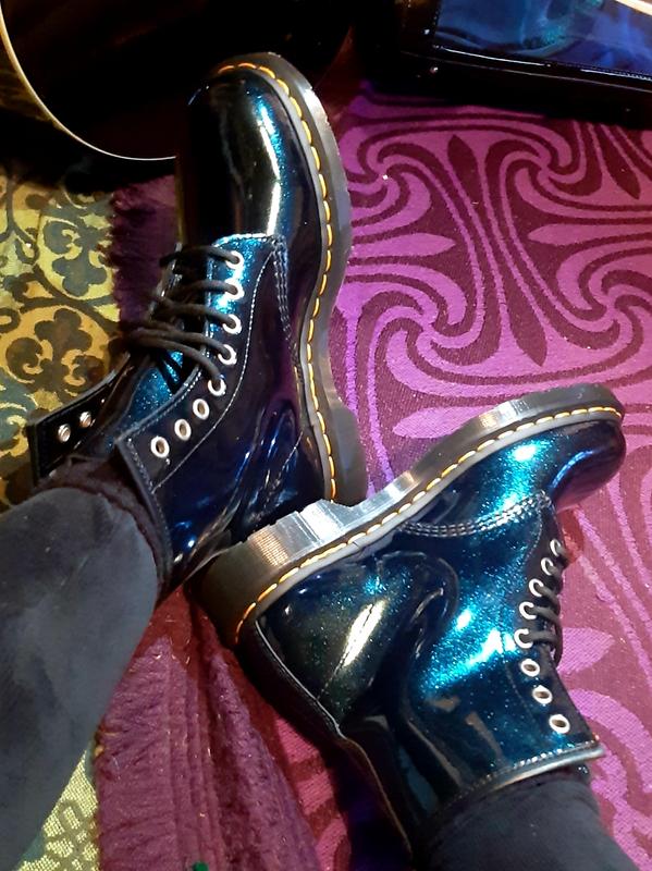 dr martens teal boots