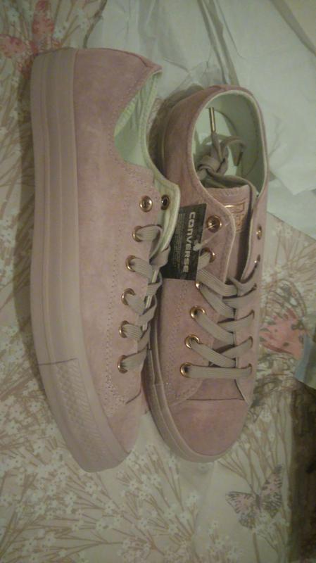 converse lilac rose gold