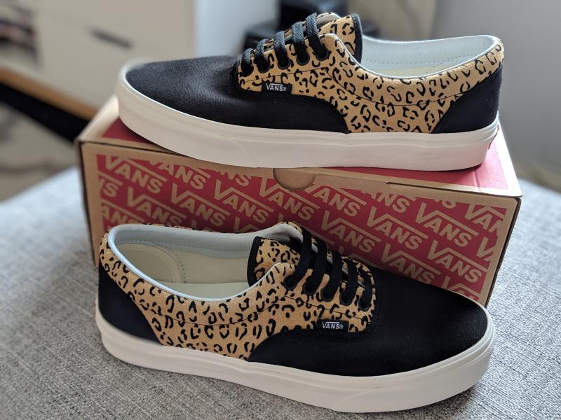 leopard taffy marshmellow vans