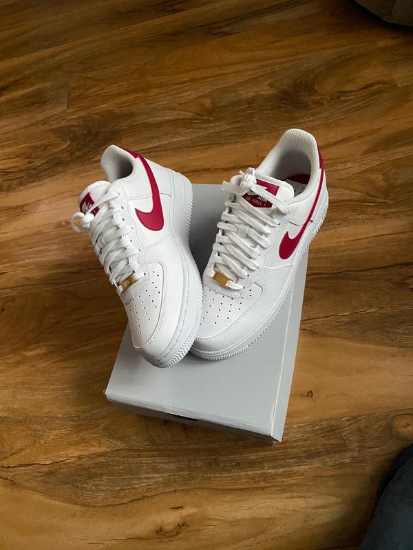 air force 1 07 trainers white noble red f