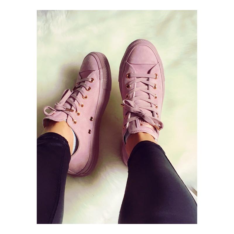 converse lilac rose gold