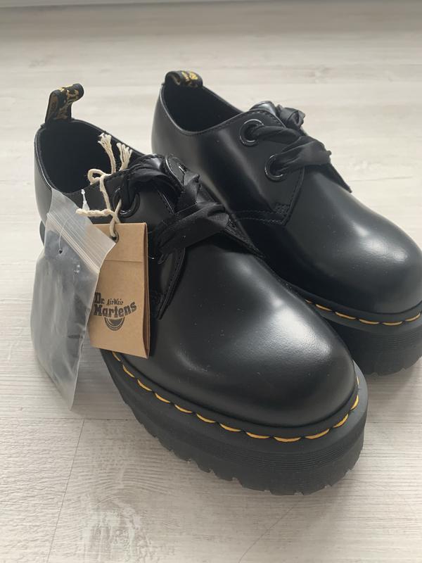 Dr Martens Holly 2 Eye Shoes Black Flat Shoes For Women