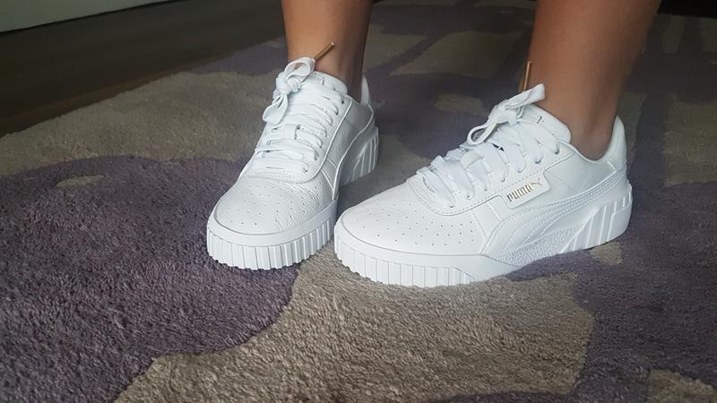 puma cali trainers all white