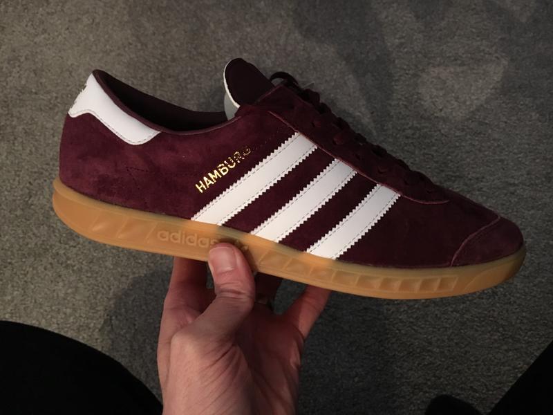 burgundy adidas hamburg