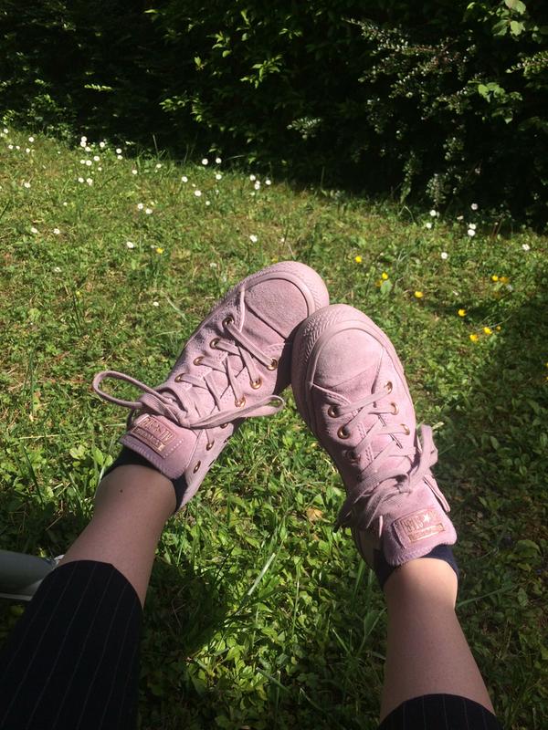 converse lilac rose gold