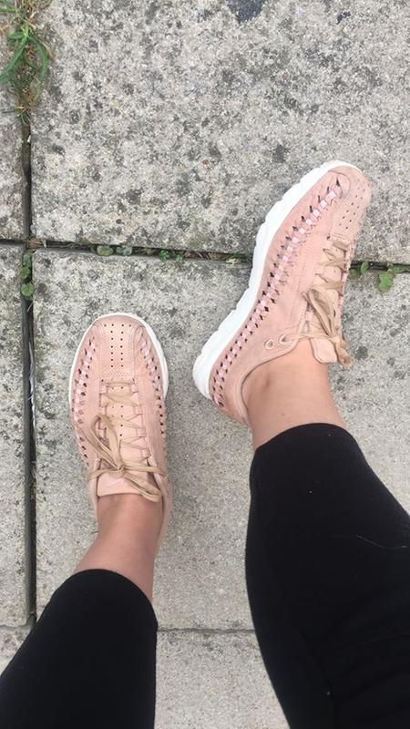 Nike Mayfly Woven Trainers Vachetta Tan Artic Pink Elm Sail Hers Trainers