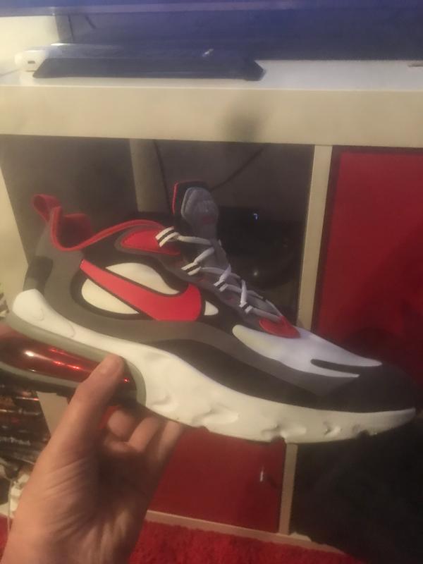 Nike Air Max 270 React Trainers Black University Red White Iron Grey Nike Air Max 270