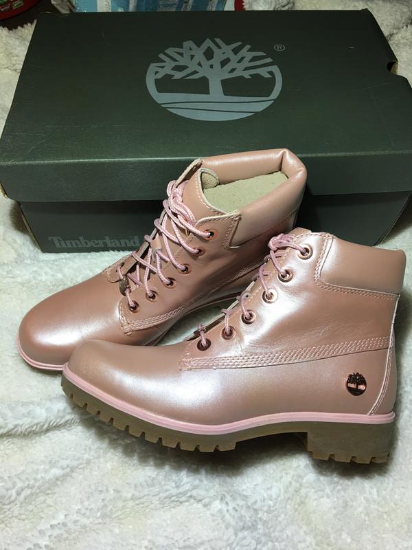 shiny timberland boots