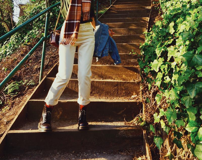 dr martens kendra cherry leather heeled ankle boots