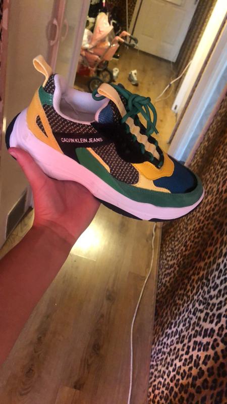 calvin klein maya trainers green