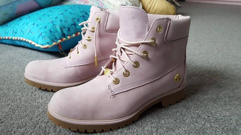 mauve timberland boots