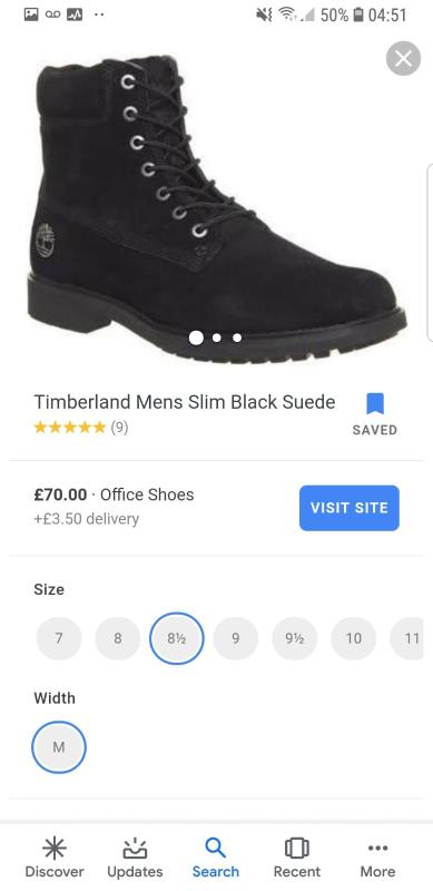 timberland mens slim boots black suede