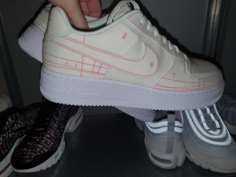 nike air force 1 07 trainers summit white university red lx f