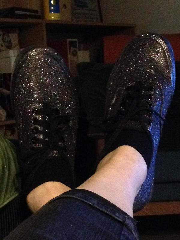 vans rainbow glitter authentic