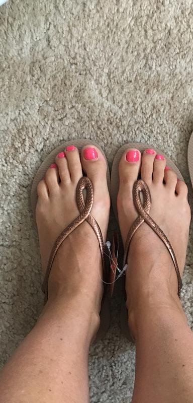 havaianas luna rose gold