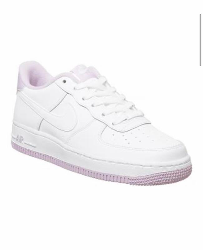 nike air force white and pink junior