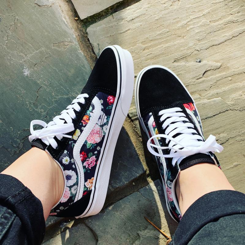 vans floral trainers