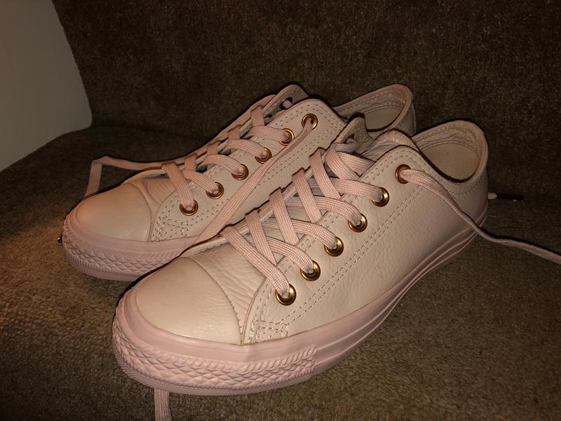 pink suede converse rose gold